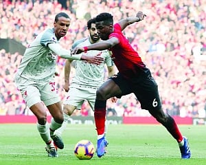 Pogba, De Gea out of Liverpool clash