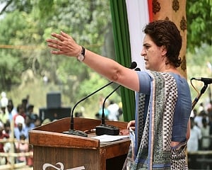 Priyanka hits out at Modi over nationalism
