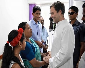 Rahul meets Kerala nurse who held him in her hands as a baby