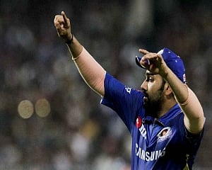 Rohit fined 15 percent of match fee for hitting stumps after dismissal