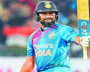 Rohit storm hits Rajkot