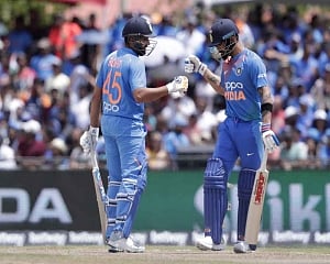 Rohit surpasses Gayle in six-hitting, Kohli tops T20 run chart among Indians