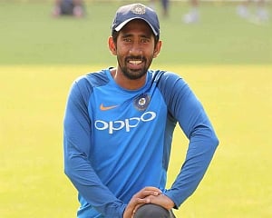 Saha to replace Pant for Test series opener against South Africa