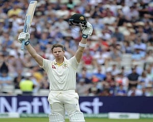 Smith eyes second century of Ashes opener as Australia build lead