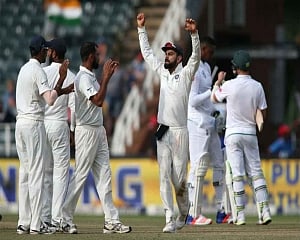 South Africa were 39-3 at stumps on day 2 of first Test against India