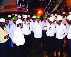 Steel minister visits SAIL