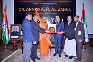 The UAE Ambassador to India honoured for his exemplary services