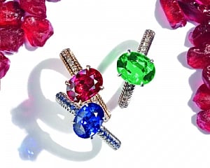 These jewels bright I wear!
