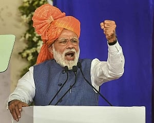This one-stop Jaipur shop promotes Modi through varied accessories