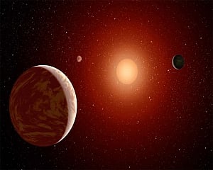 Three exoplanets discovered around neighbouring star