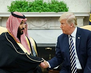 Trump 'angry' about Khashoggi murder, but says 'no one' blames Crown Prince