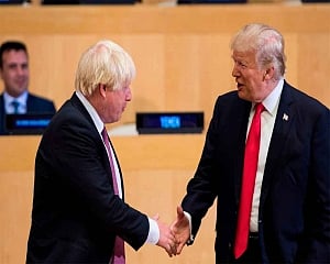 Trump backs Johnson as 'right man' for Brexit