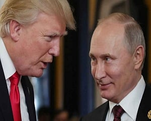 Trump briefly acknowledges Russia helped him get elected
