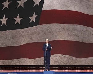 Trump reads from FDR's prayer to the US on D-Day