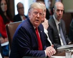 Trump seeks tougher fight by Republicans against impeachment move by Democrats