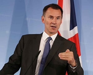 UK's Hunt speaks to German, French counterparts on seized tanker: statement