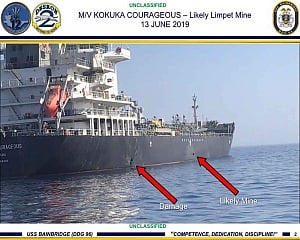 US says Iran took mine off tanker; Iran denies involvement