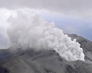 Volcano erupts on small Japan island