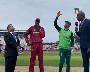 West Indies win toss, elect to bowl against SA