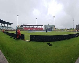 Wet outfield delays start of 3rd India-WI T20I