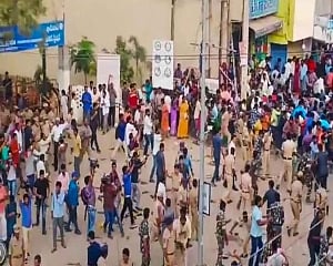 Woman protests outside Parliament over Hyd gangrape-murder, alleges police brutality