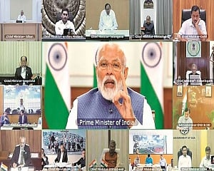 'Jaan bhi, jahaan bhi' -- govt motto on corona, Modi tells CMs