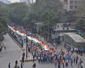 'Shoot the traitors' slogans at march called against 'jihadi terrorism'