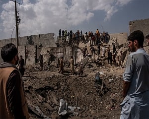 Afghan officials: 4 bombs go off in Kabul; 4 civilians hurt