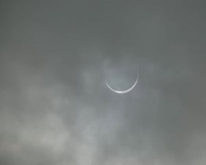 Annular solar eclipse underway, cloudy skies may play spoilsport for sky gazers in Delhi