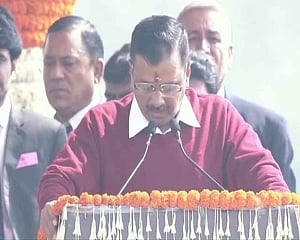 Arvind Kejriwal sworn in as Delhi chief minister