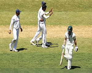 Australia lose Labuschagne, reach 136/5 vs India at tea on Day 1