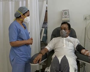 BJP's Sambit Patra donates plasma