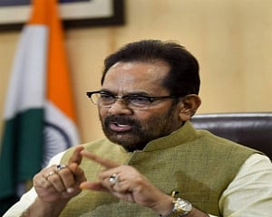 Cong 'injuring' farmers' interests with 'dagger of deceit': Naqvi on farm bills protest
