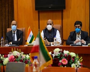 Defence Minister Rajnath Singh discusses bilateral ties, regional security with Iranian counterpart