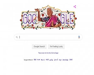 Google doodle pays tribute to Zohra Sehgal