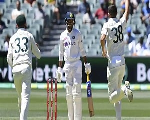 India record their lowest Test score of 36, Australia need 90 to win