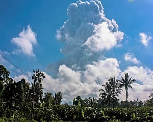 Indonesia's most volatile volcano spews ash in new eruption