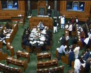 LS adjourns till noon amid uproar
