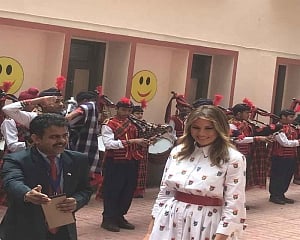 Melania Trump says she is inspired by Happiness Curriculum
