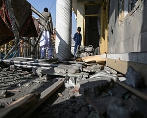 Mortar shells hit Afghan capital, killing at least 1