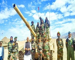 None can take an inch of our land: Rajnath