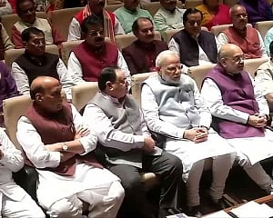 Peace, unity and harmony prerequisites for development: PM at BJP MPs' meet