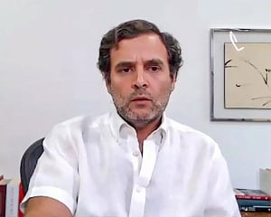 Rahul accuses Modi govt of snatching fundamental rights of poor