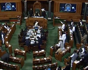 RS again adjourned till 2 pm amid protests against CAA,NPR