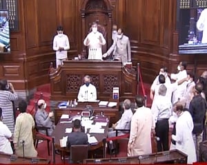 RS suspends 8 MPs over unruly behaviour; Naidu rejects motion of no confidence against Harivansh