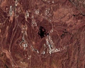 Satellite image: Iran blast was near suspected missile site