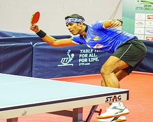 Sharath wins Oman title