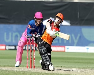 SRH post 158 for 4 against Rajasthan Royals