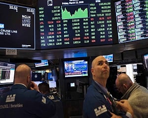 Stocks surge on new virus measures; Dow up 1,985 points