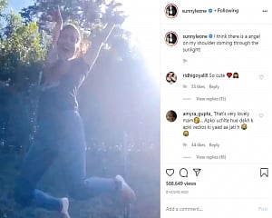 Sunny Leone happily jumps on a trampoline in new video